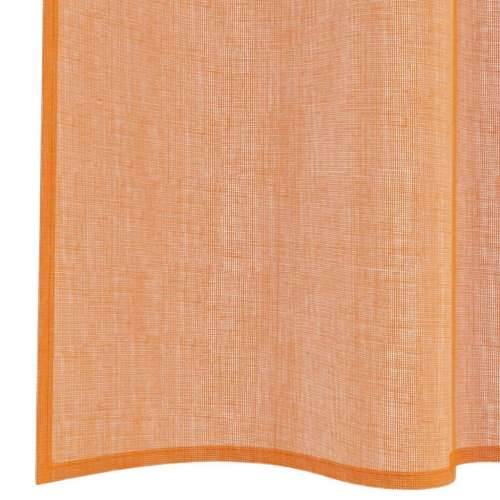 Voile zavjese s petljama 2 kom terakota 140x140 cm - Terakota 140 x 140 cm 1 s petljama Cijena