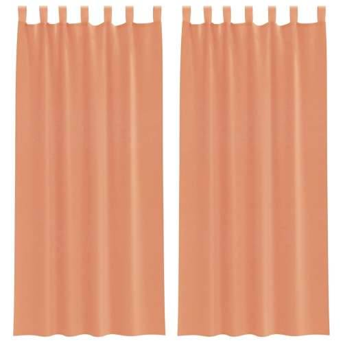 Voile zavjese s petljama 2 kom terakota 140x225 cm - Terakota 140 x 225 cm 1 s petljama Cijena
