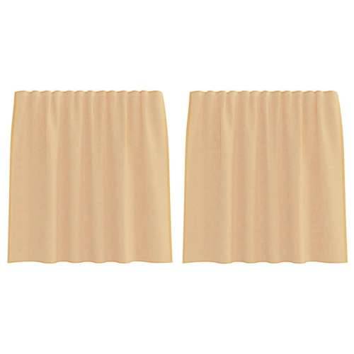 Voile zavjese s petljama 2 kom pijesak 140x140 cm - Pijesak 140 x 140 cm 1 s petljama Cijena