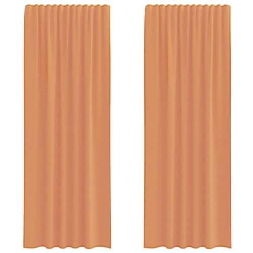 Voile zavjese s petljama 2 kom terakota 140x260 cm - Terakota 140 x 260 cm 1 s petljama Cijena
