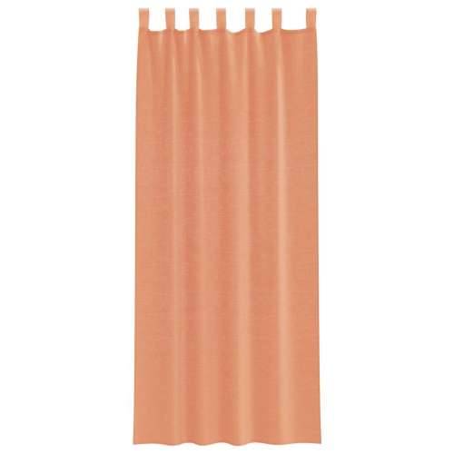 Voile zavjese s petljama 2 kom terakota 140x260 cm - Terakota 140 x 260 cm 1 s petljama Cijena