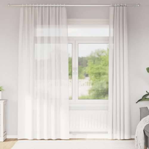 Voile zavjese s petljama 2 kom bijele 140x225 cm - Bijela 140 x 225 cm 1 s petljama Cijena