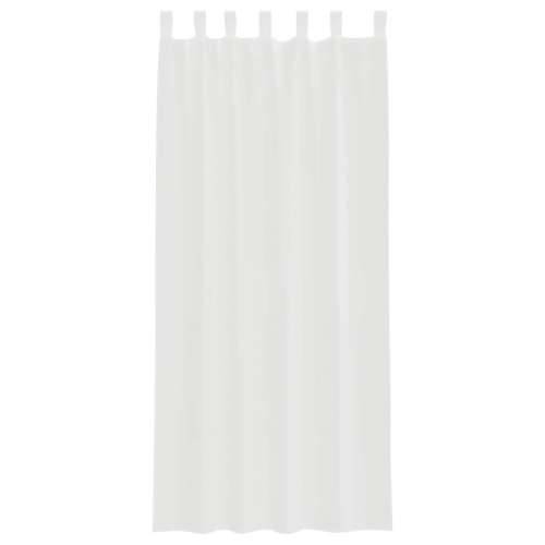 Voile zavjese s petljama 2 kom bijele 140x225 cm - Bijela 140 x 225 cm 1 s petljama Cijena