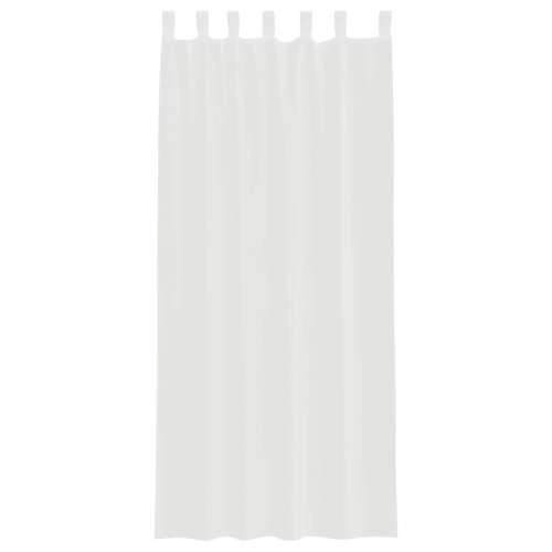 Voile zavjese s petljama 2 kom bijele 140x245 cm - Bijela 140 x 245 cm 1 s petljama Cijena
