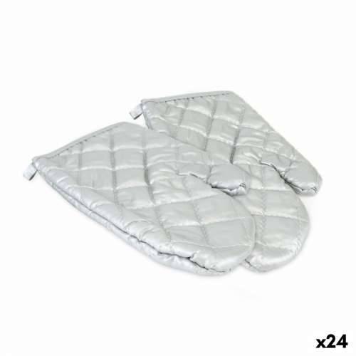 Rukavica za Vruće Posuđe Quttin Srebrna 25 x 16 x 24 cm set 2 Dijelovi (24 kom.) Cijena