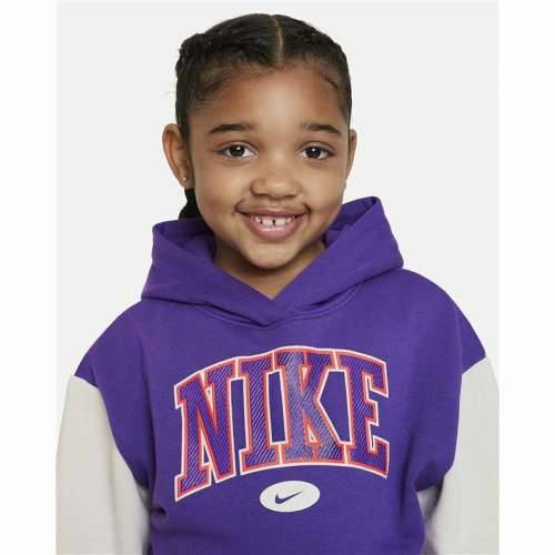Gornji Dio Trenirke s Kapuljačom za Djevojčice Nike Join The Club Violeta Cijena