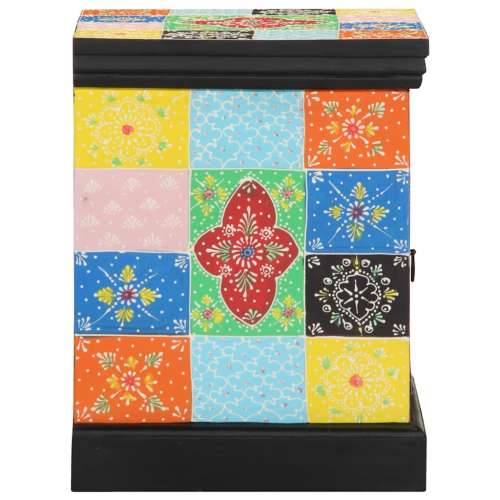 Noćni ormarić 2 kom višebojni 40x35x45 cm Puno drvo Mango - 2 Cijena
