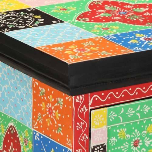 Noćni ormarić 2 kom višebojni 40x35x45 cm Puno drvo Mango - 2 Cijena