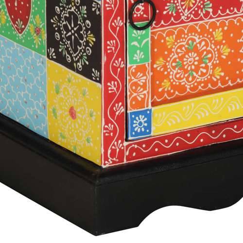Noćni ormarić 2 kom višebojni 40x35x45 cm Puno drvo Mango - 2 Cijena