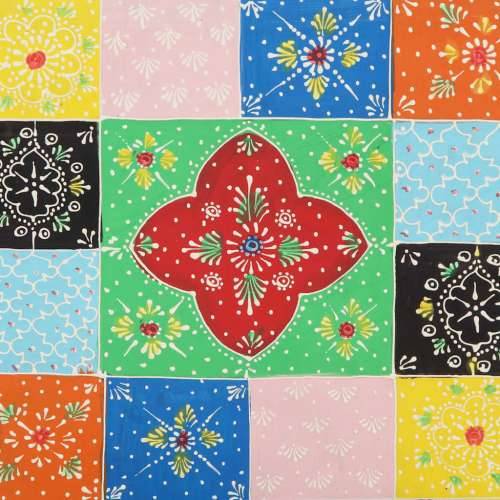 Noćni ormarić 2 kom višebojni 40x35x45 cm Puno drvo Mango - 2 Cijena