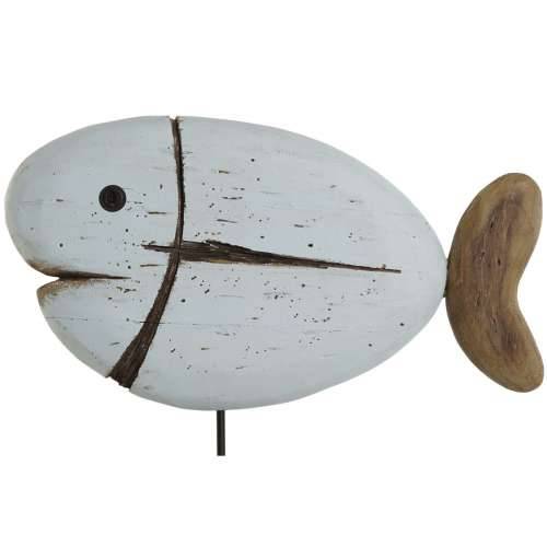 Ukrasna figura Home ESPRIT Bijela Prirodno Riba Premaz u shabby stilu (2 kom.) Cijena