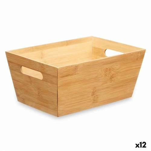 Višenamjenska Košara Kinvara B7656-2515 Prirodno Bambus 15 x 29 x 8,5 cm S ručkama (12 kom.) Cijena