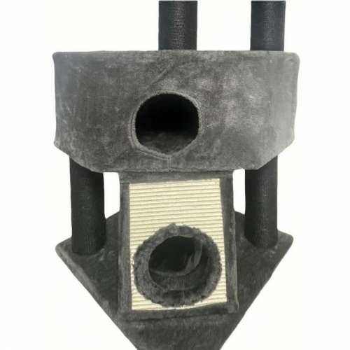 Grebalica za Mačke Guily Dark Siva Poliester Juta Plišano platno Drvo Metal Papir Čelik Drvo MDF Sisal (1 kom.) Cijena