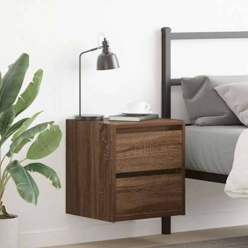 Zidni noćni ormarići 2 kom smeđa boja hrasta 38x34x40 cm - Smeđi hrast 2 Cijena