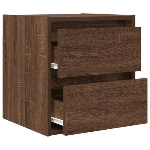 Zidni noćni ormarići 2 kom smeđa boja hrasta 38x34x40 cm - Smeđi hrast 2 Cijena