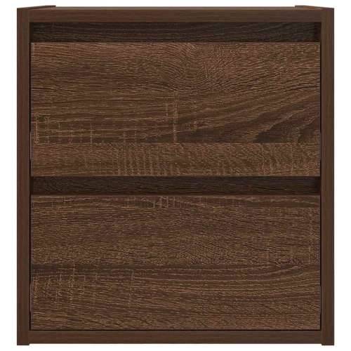 Zidni noćni ormarići 2 kom smeđa boja hrasta 38x34x40 cm - Smeđi hrast 2 Cijena