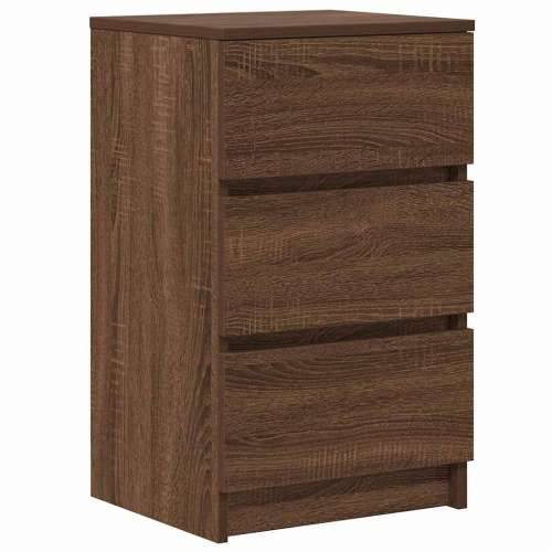 Noćni ormarići s 3 ladice 2 kom smeđi hrast 39x35x65 cm - Smeđi hrast 2 Cijena