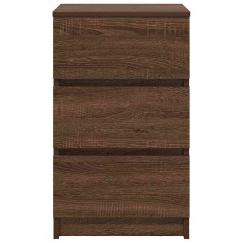 Noćni ormarići s 3 ladice 2 kom smeđi hrast 39x35x65 cm - Smeđi hrast 2 Cijena