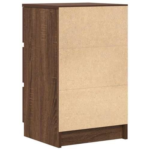 Noćni ormarići s 3 ladice 2 kom smeđi hrast 39x35x65 cm - Smeđi hrast 2 Cijena