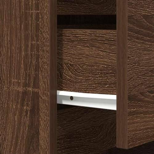 Noćni ormarići s 3 ladice 2 kom smeđi hrast 39x35x65 cm - Smeđi hrast 2 Cijena