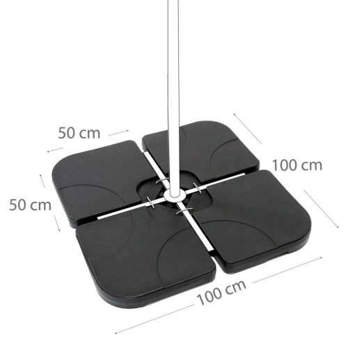 Bază pentru Umbrelă de Soare Aktive 50 x 7,5 x 50 cm Plastika Cijena