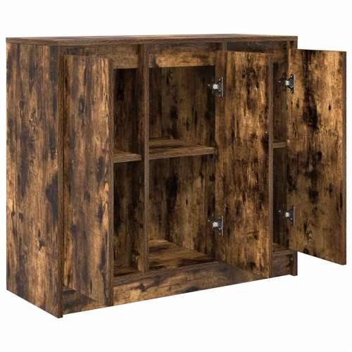 Komoda dimljeni hrast 85x34x76 cm od konstruiranog drva - Dimljeni hrast 1 Cijena
