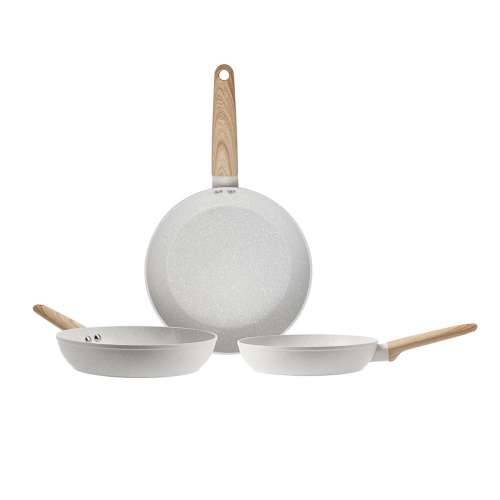 Set tava San Ignacio Krema Ø 18 x 4 cm Ø 22 x 5 cm Ø 26 x 5 cm 3 Dijelovi Cijena