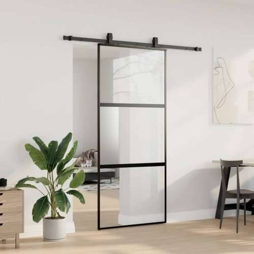 Klizna vrata s priborom crna 90 x 205 cm kaljeno staklo - black, matt and transparent 90 x 205 cm (klizna vodilica od 183 cm) 1  Cijena
