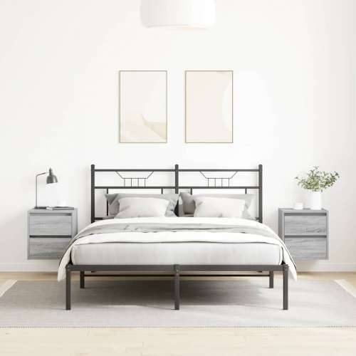 Zidni noćni ormarići 2 kom boja sivog hrasta sonome 38x34x40 cm - Sivi hrast sonoma 2 Cijena