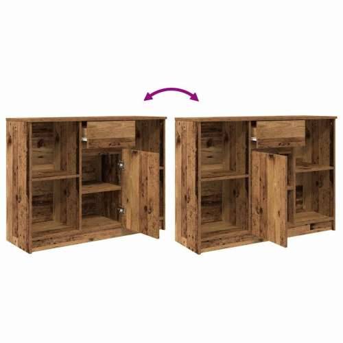 Komoda s ladicama staro drvo 101x35x76 cm konstruirano drvo - Staro drvo 1 Cijena