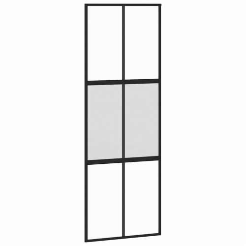 Klizna vrata s priborom crna 76 x 205 cm kaljeno staklo - black, matt and transparent 76 x 205 cm (klizna vodilica od 183 cm) 1  Cijena