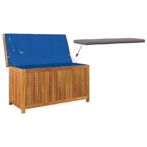 Vanjska kutija za jastuke 113x50x60,5 cm masivno drvo bagrema - Tamno siva 113 x 50 x 60.5 cm Cijena