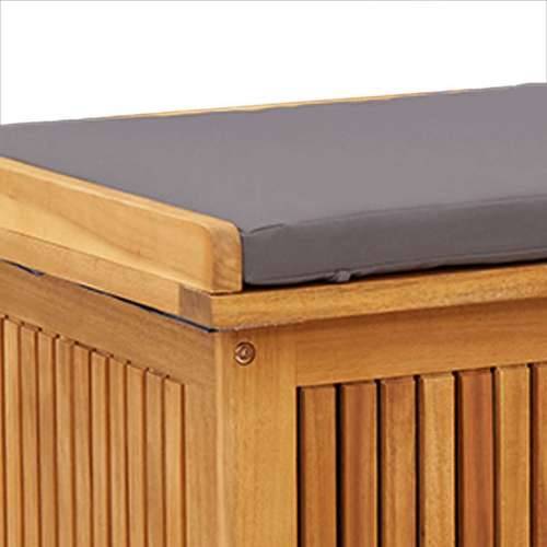 Vanjska kutija za jastuke 113x50x60,5 cm masivno drvo bagrema - Tamno siva 113 x 50 x 60.5 cm Cijena