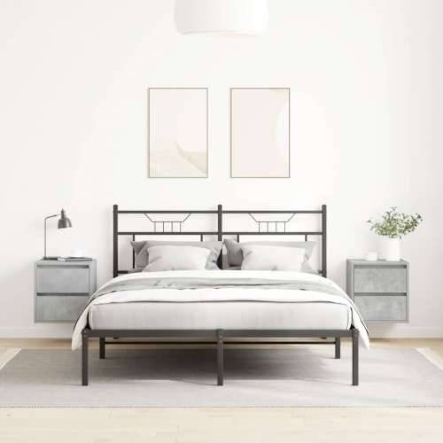 Zidni noćni ormarići 2 kom siva betona 38x34x40 cm - Beton siva 2 Cijena