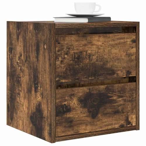 Zidni noćni ormarići 2 kom dimljenog hrasta 38x34x40 cm - Dimljeni hrast 2 Cijena