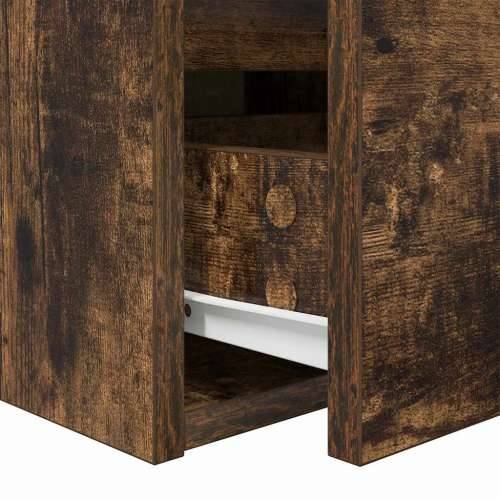 Zidni noćni ormarići 2 kom dimljenog hrasta 38x34x40 cm - Dimljeni hrast 2 Cijena