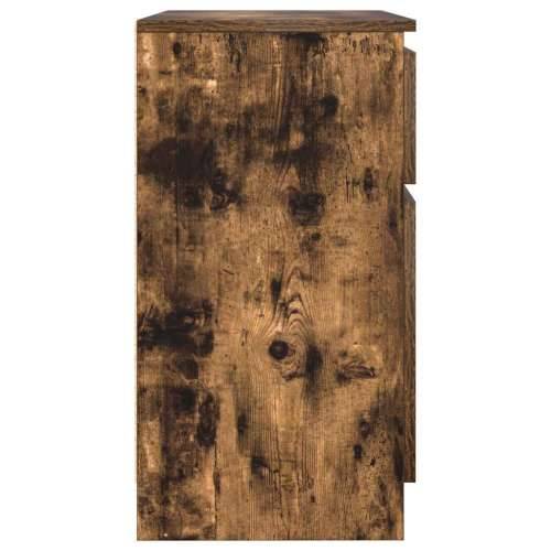 Komoda s ladicama dimljenog hrasta 71x35x65cm konstruirano drvo - Dimljeni hrast 1 Cijena