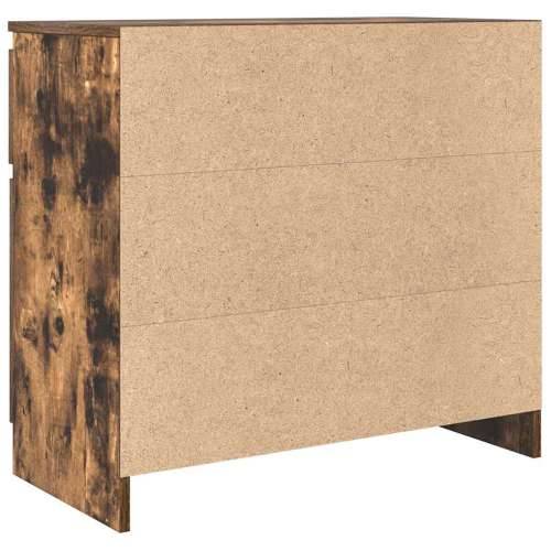 Komoda s ladicama dimljenog hrasta 71x35x65cm konstruirano drvo - Dimljeni hrast 1 Cijena