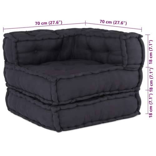 Modularna torbica Antracit 70x70x54 Tkanina - Antracit 1 kutna sofa Cijena