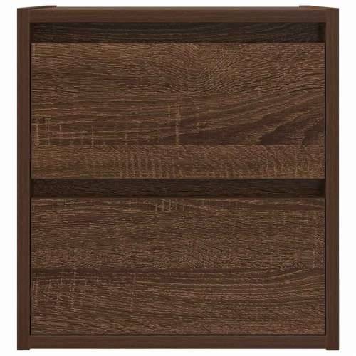 Zidni noćni ormarić boja smeđeg hrasta 38x34x40 cm - Smeđi hrast 1 Cijena