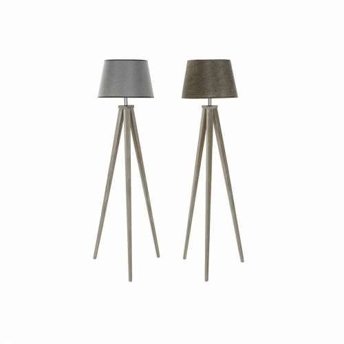 Podna svjetiljka DKD Home Decor 40 x 40 x 154 cm Prirodno Siva Smeđa 250 V 60 W Borovina (2 kom.) Cijena