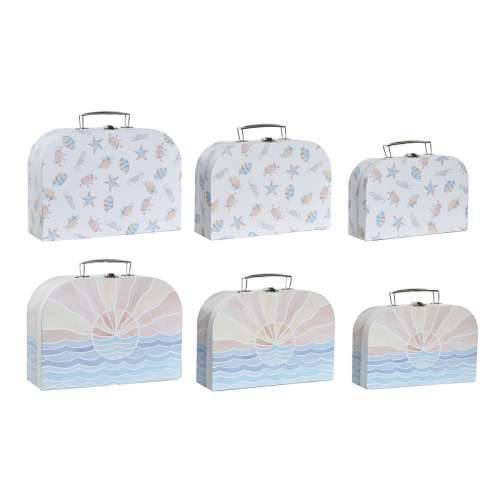 Set ukrasnih kutija DKD Home Decor Pisana Metal Karton 28 x 9,5 x 20 cm (2 kom.) Cijena