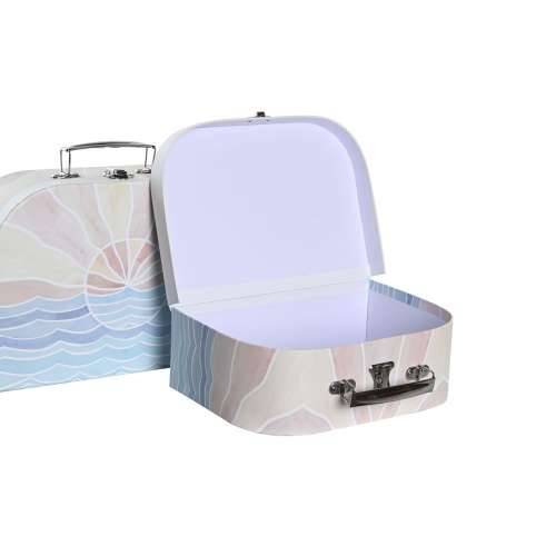 Set ukrasnih kutija DKD Home Decor Pisana Metal Karton 28 x 9,5 x 20 cm (2 kom.) Cijena