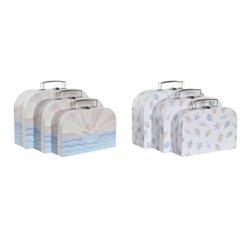 Set ukrasnih kutija DKD Home Decor Pisana Metal Karton 28 x 9,5 x 20 cm (2 kom.) Cijena