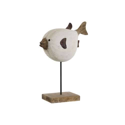 Ukrasna figura Home ESPRIT Bijela Prirodno Riba 24 x 10 x 33 cm Cijena