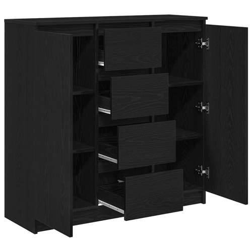 Komoda s ladicama crni hrast 100,5x35x98,5 cm konstruirano drvo - Crni hrast 1 Cijena