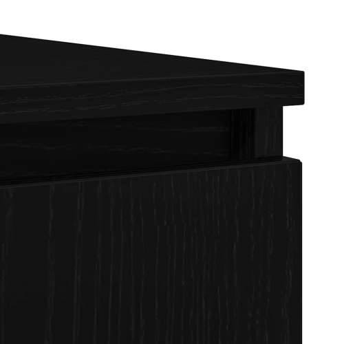 Komoda s ladicama crni hrast 100,5x35x98,5 cm konstruirano drvo - Crni hrast 1 Cijena