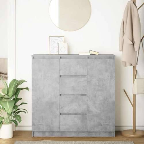 Komoda s ladicama beton siva 100,5x35x98,5 cm konstruirano drvo - Beton siva 1 Cijena