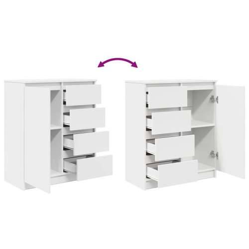 Komoda s ladicama bijela 71x35x84 cm izrađeno drvo - Bijela 1 Cijena