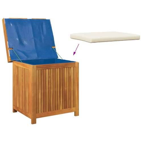 Vanjska kutija za jastuke 60x50x61 cm masivno drvo bagrema - Krem bijela 60 x 50 x 61 cm Cijena
